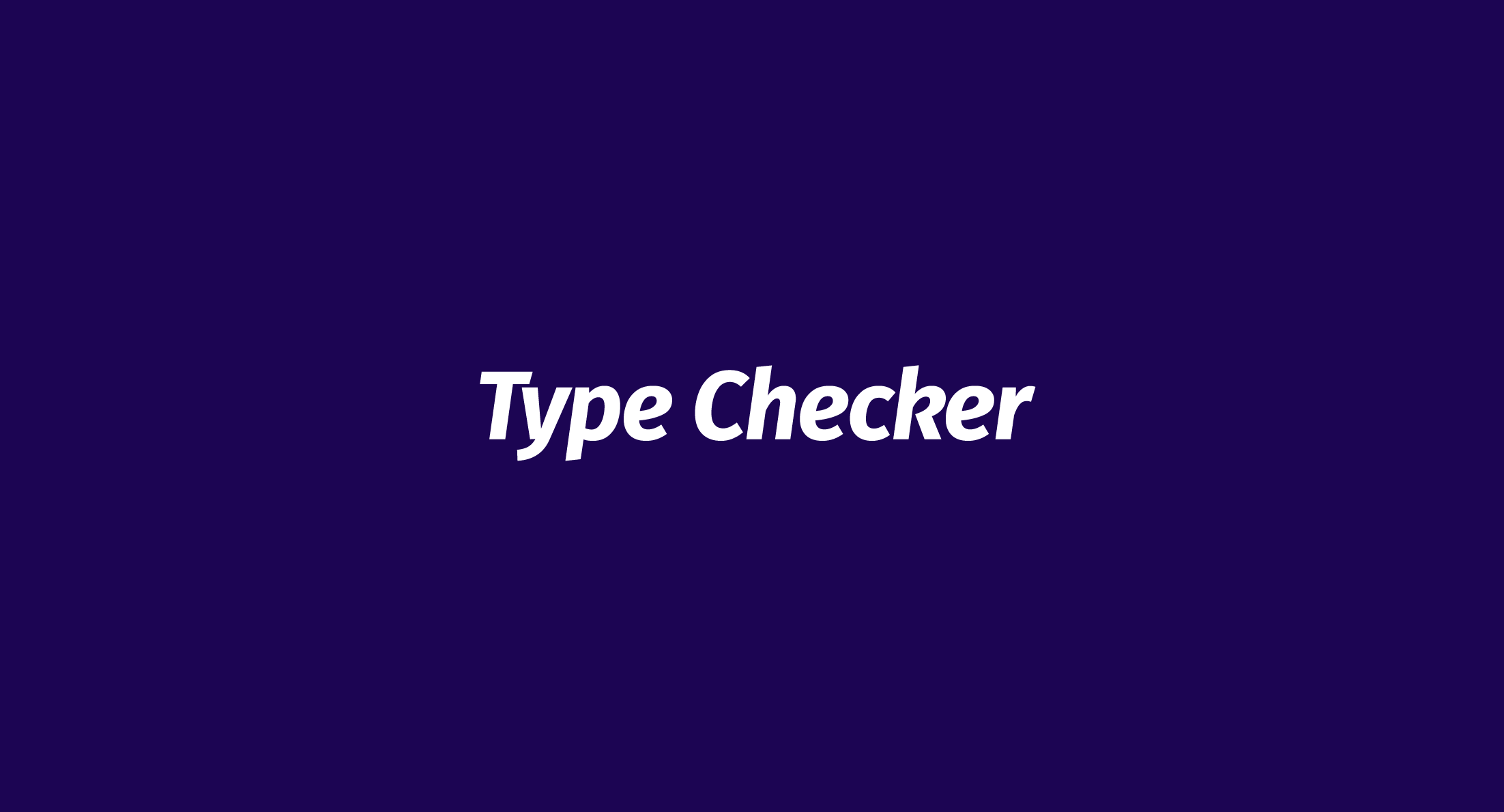 Type Checker logo